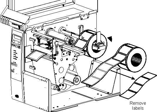 Zebra 105Sl Ribbon Take Up Spindle